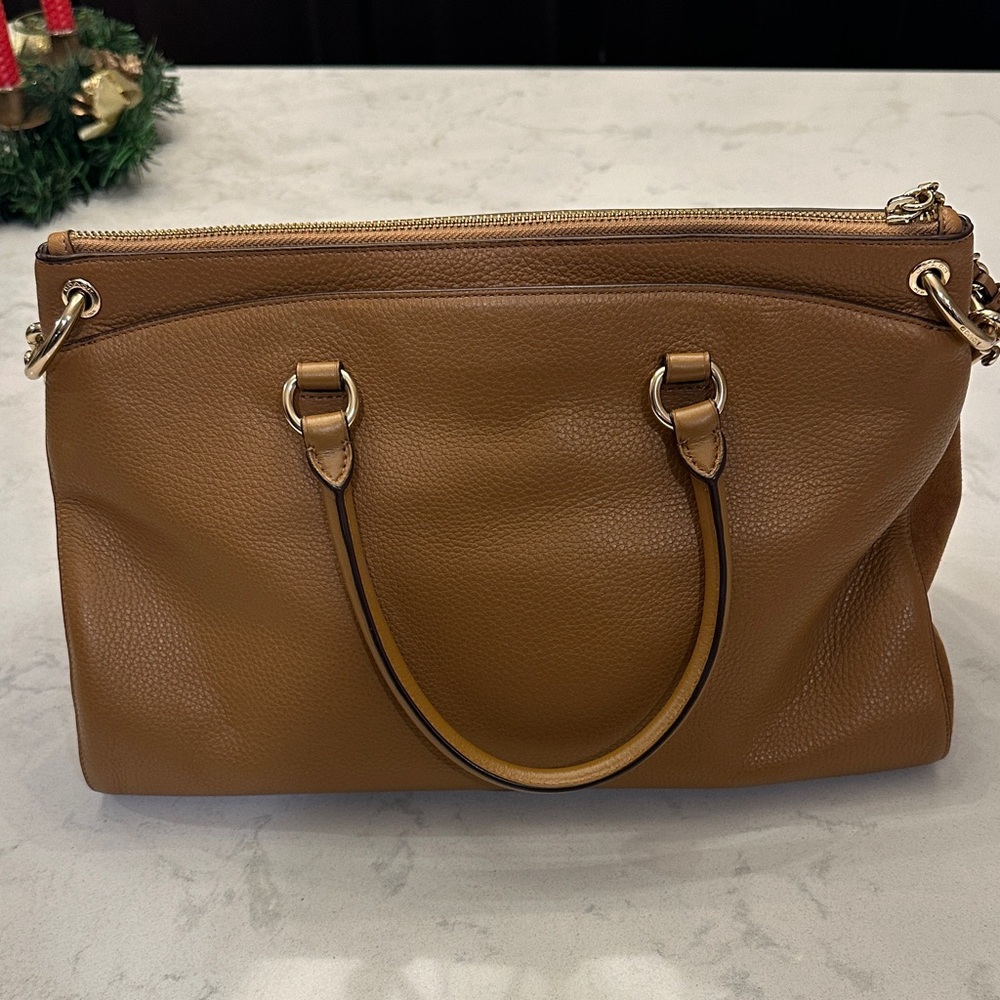 Coach Brown Leather Shoulder Bag - Picture 2 of 8